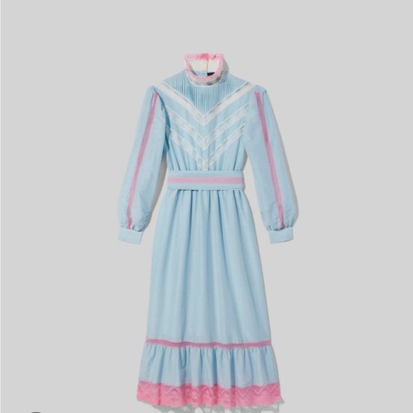 Marc Jacobs Victorian Dress with Pink and White Lace - Picture 4 of 4